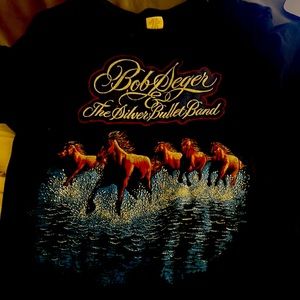 COPY - Bob sever and the silver bullet band tour vintage rare t shirt